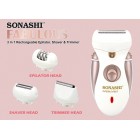 Sonashi Fabulous Rechargeable Epilator & Trimmer SLD-824